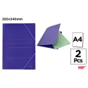 CARPETA AZUL SIN SOLAPA A4 - MP