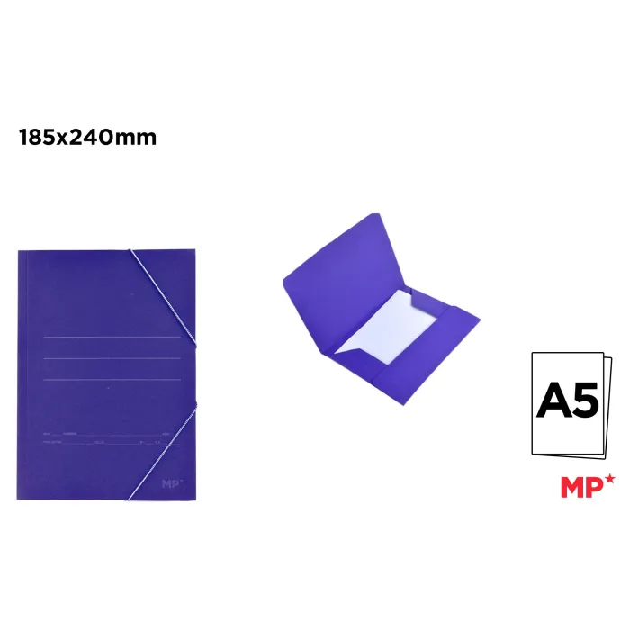 Carpeta Azul con Solapa Tamaño A5+ - MP