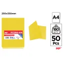 Subcarpetas Amarillo 180gr A4 Paquete 50 Unidades - MP