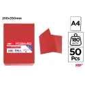 Subcarpetas Rojo 180gr A4 Paquete 50 Unidades - MP