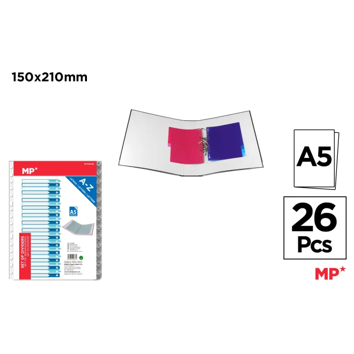 Separadores A-Z cuartilla A5 - MP