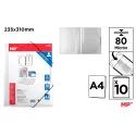 Carpeta 10 Fundas A4 con Goma Transparente - MP