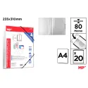 Carpeta 20 Fundas A4 con Goma Transparente - MP