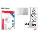 Carpeta 80 Fundas A4 con Goma Transparente - MP
