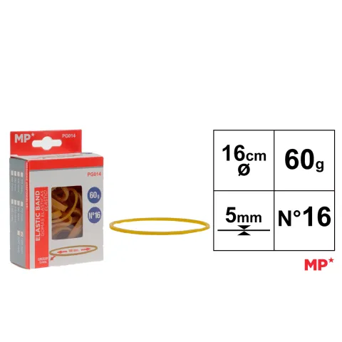 Gomas elásticas 60g 160x5mm N16 - MP