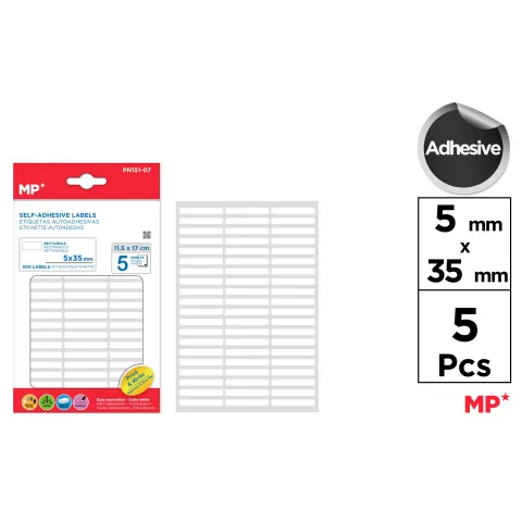Etiquetas Blancas Variedad de tamaños y cantidades - MP