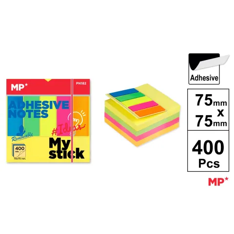 Notas adhesivas 75x75mm 400h - MP