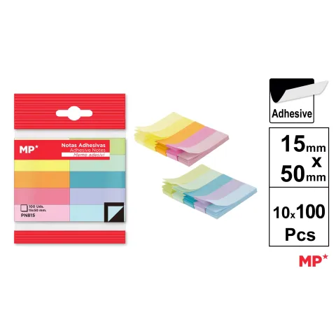 Notas adhesivas 15x50mm 10x100H - MP