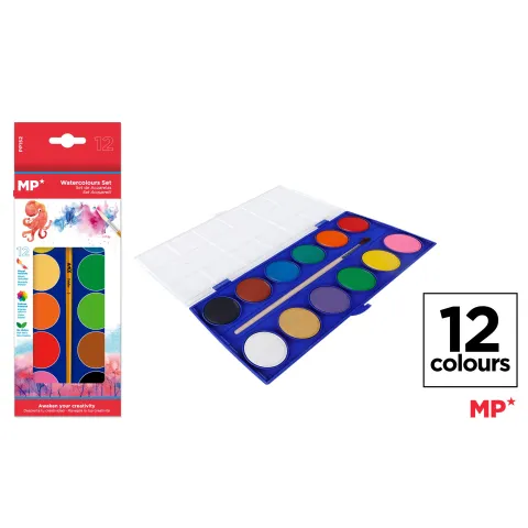 Pintura acuarela de 12 colores - MP