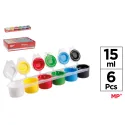 Témpera 6 colores estándar 15ml- MP