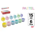 Témpera 6 colores pastel 15ml - MP