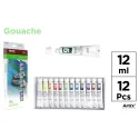 Tempera gouache 12 tubos - MP