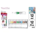 Pintura textil 12 tubos - MP