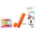 Tempera Sólida Fluorescente 6 unidades - MP