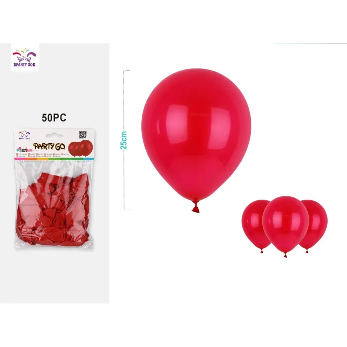 pack de 50 Globos latex opacos látex 25CM - PartyGO