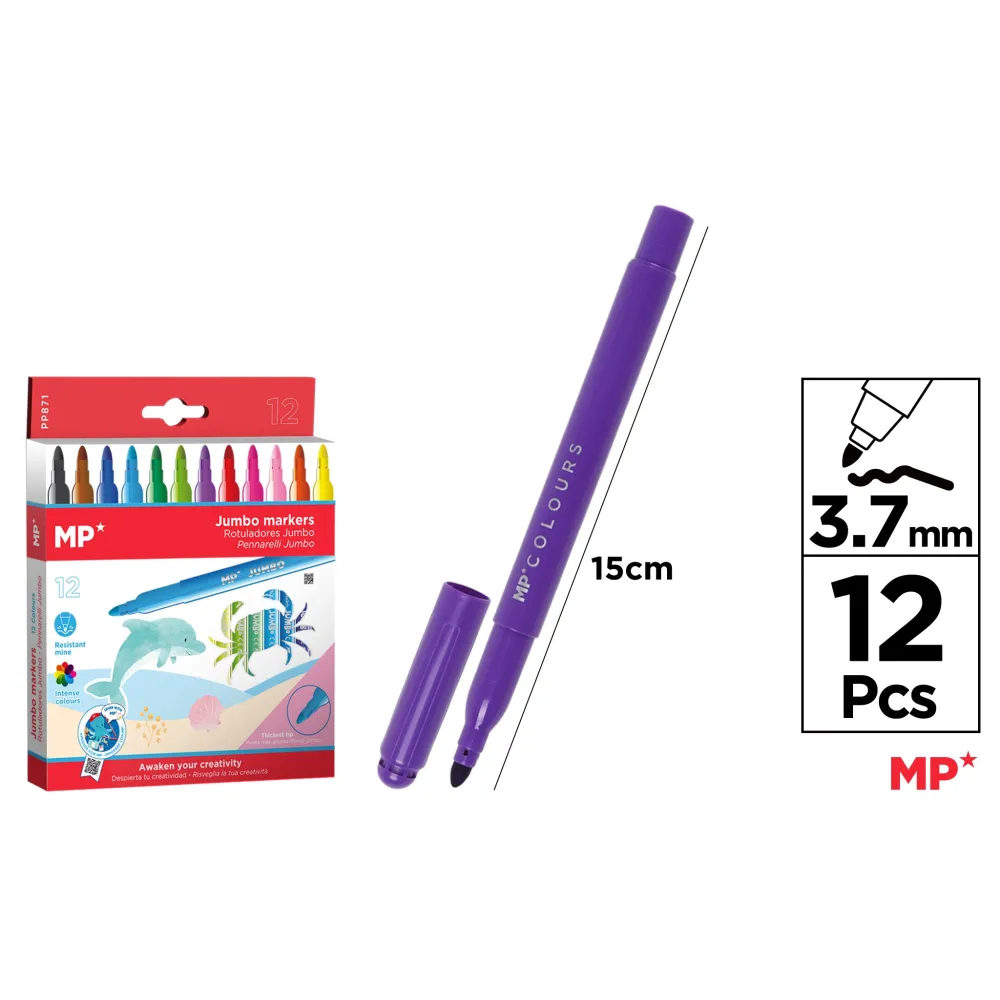 Rotuladores Jumbo 12u MP
