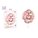 Set de 14 globos en color oro rosa - PartyGO