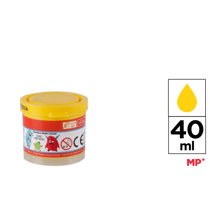 Témpera, 40 ml, Amarillo