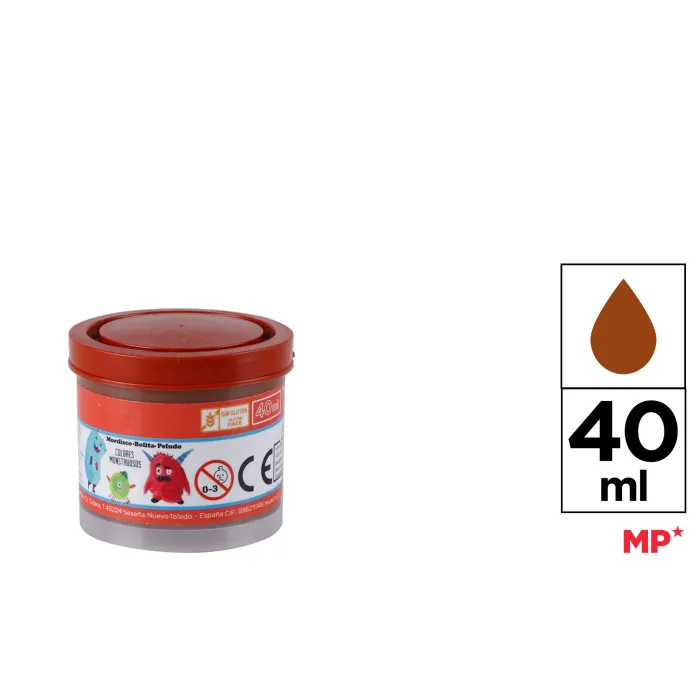 Témpera, 40 ml, Marrón
