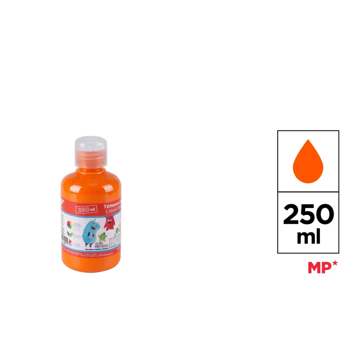 Témpera, 250 ml, Naranja