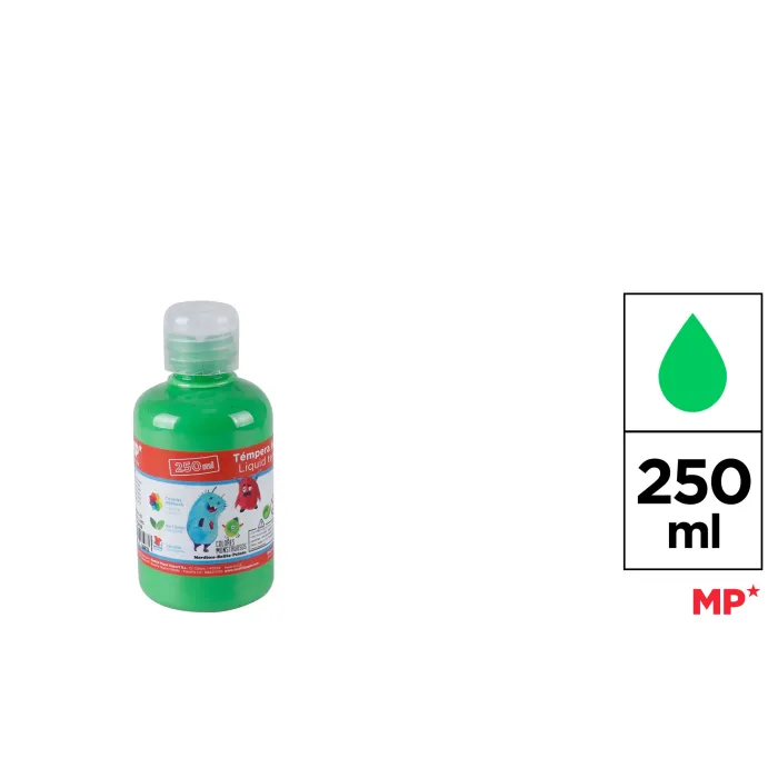 Témpera, 250 ml, Verde claro