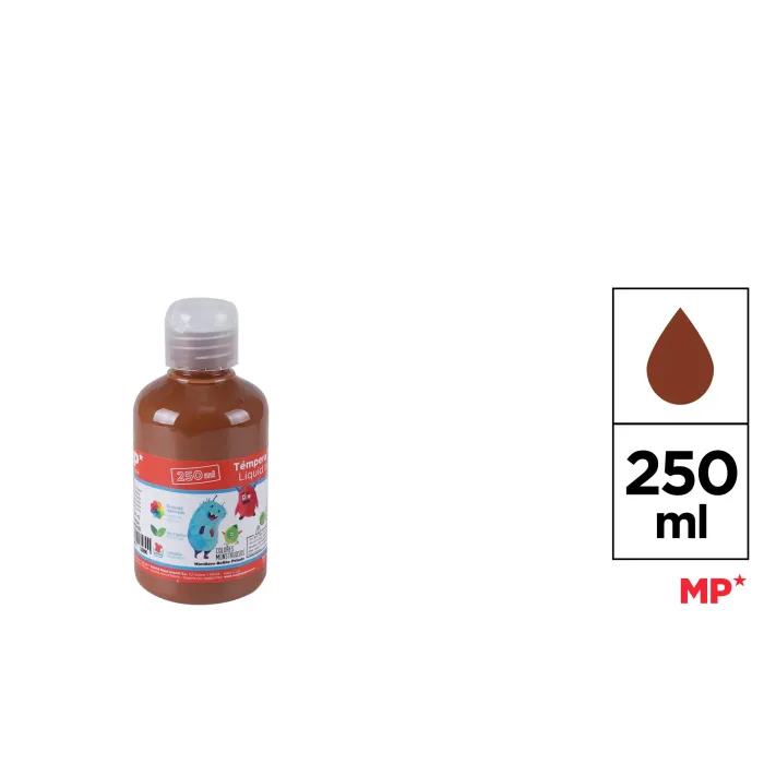 Témpera, 250 ml, Marrón