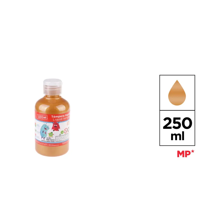 Témpera, 250 ml, Oro