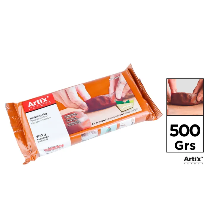 Arcilla Natural Endurecible 500 g, Terracotta