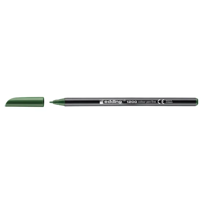 Rotulador 1200 - Edding, 15 verde oliva