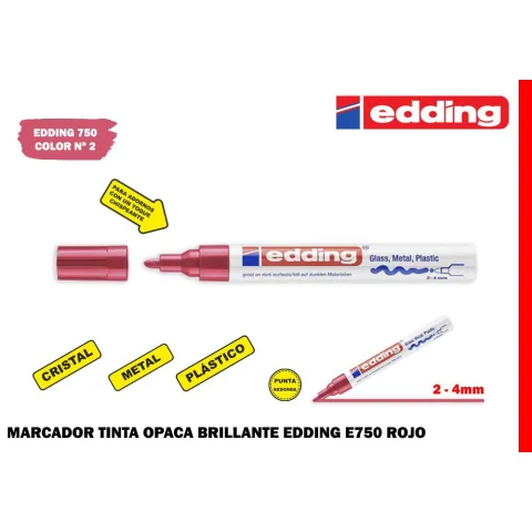 Marcador de Tinta Opaca 750 Edding