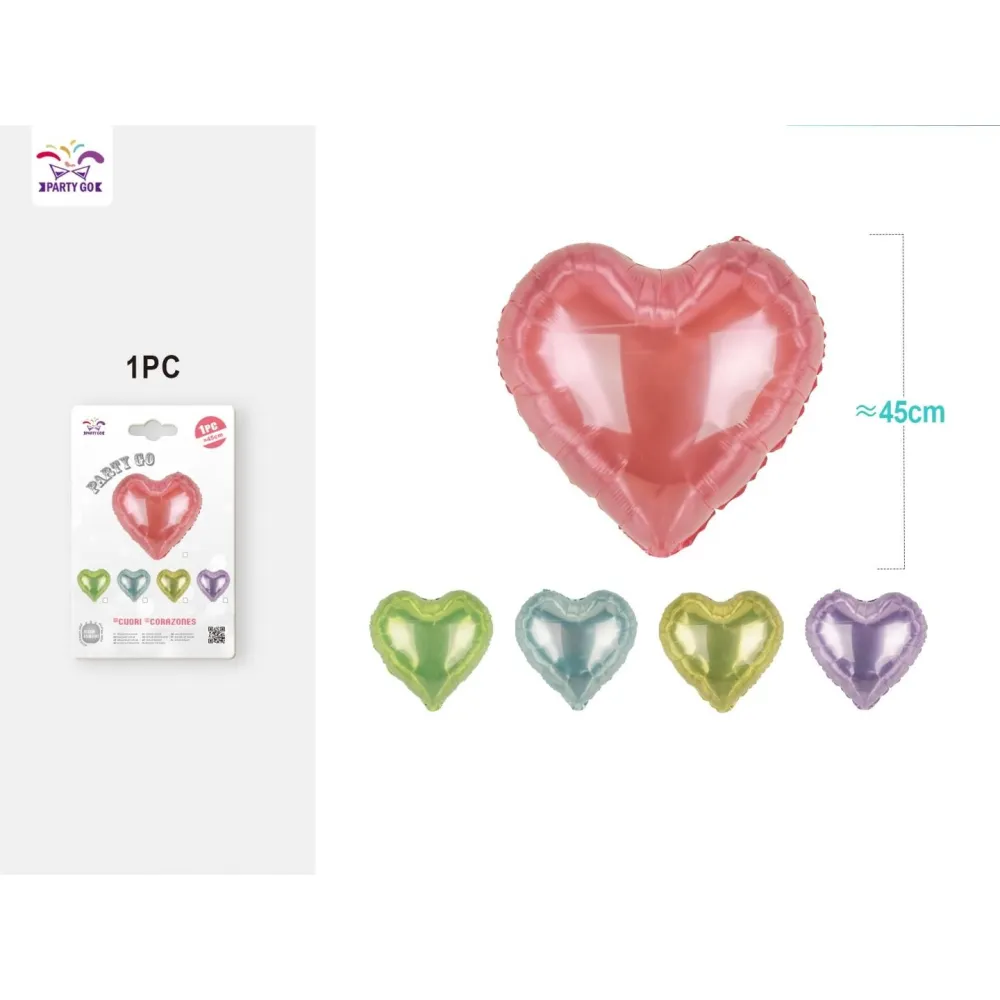 Globo Mylar de Corazón Color Caramelo - 45cm - PartyGO