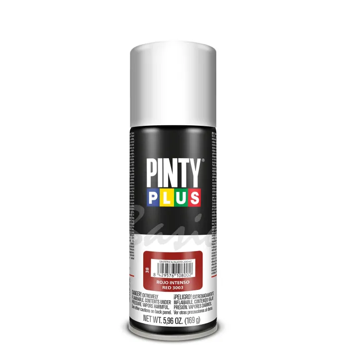 Spray Pintyplus Basic brillante y satinado, 200 ml, Rojo intenso 3003