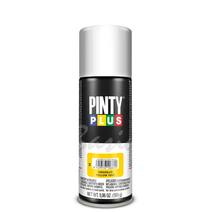Spray Pintyplus Basic brillante y satinado, 200 ml, Amarillo 1023