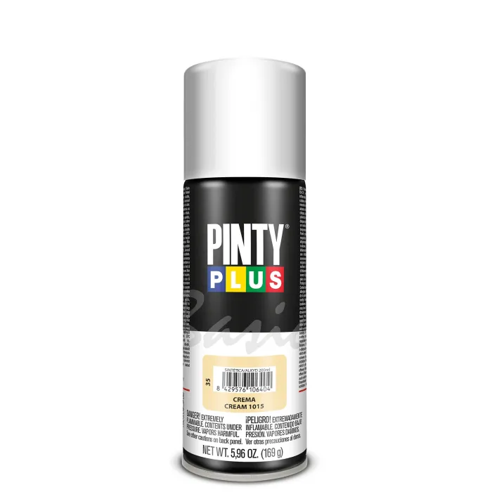 Spray Pintyplus Basic brillante y satinado, 200 ml, Crema 1015