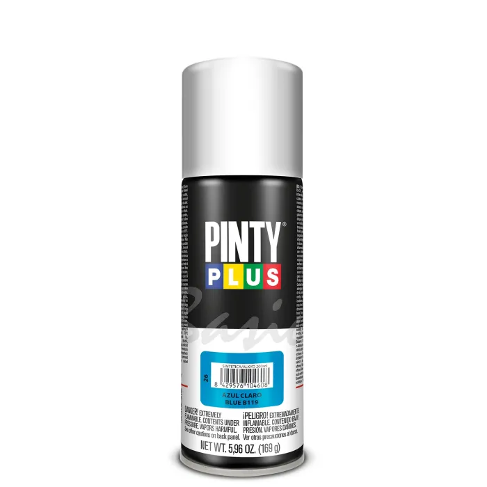 Spray Pintyplus Basic brillante y satinado, 200 ml, Azul claro B119