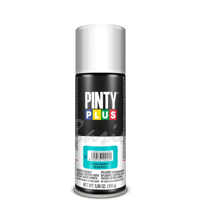 Spray Pintyplus Basic brillante y satinado, 200 ml, Azul celeste B121