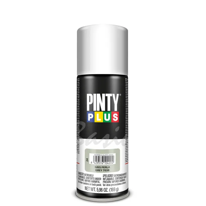 Spray Pintyplus Basic brillante y satinado, 200 ml, Gris perla 7038