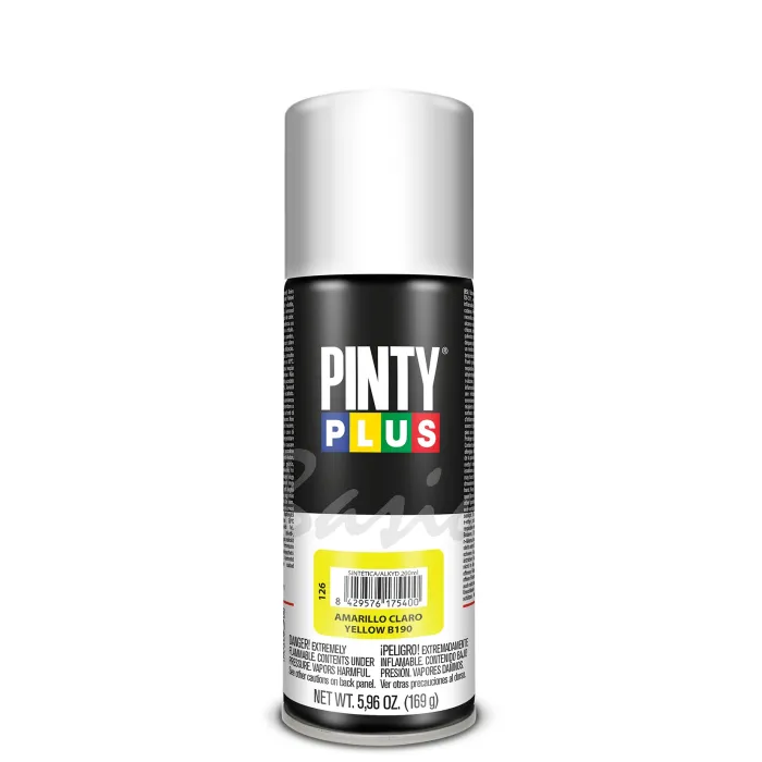 Spray Pintyplus Basic brillante y satinado, 200 ml, Amarillo claro B190