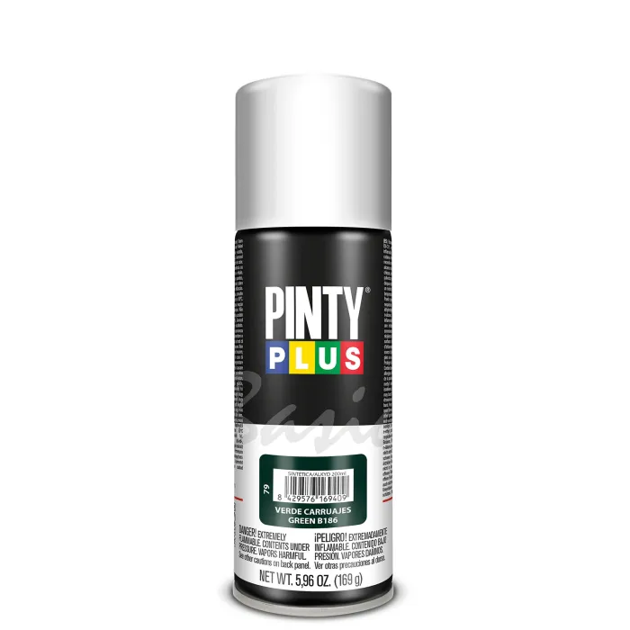 Spray Pintyplus Basic brillante y satinado, 200 ml, Verde carruajes B186