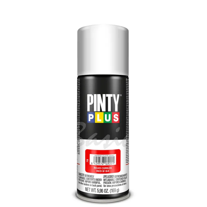 Spray Pintyplus Basic brillante y satinado, 200 ml, Rojo cereza B184