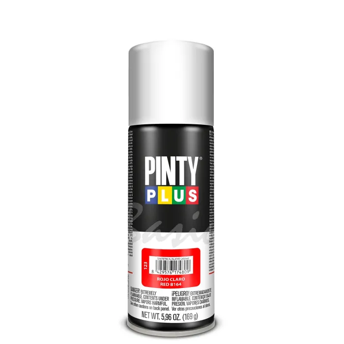 Spray Pintyplus Basic brillante y satinado, 200 ml, Rojo claro B164