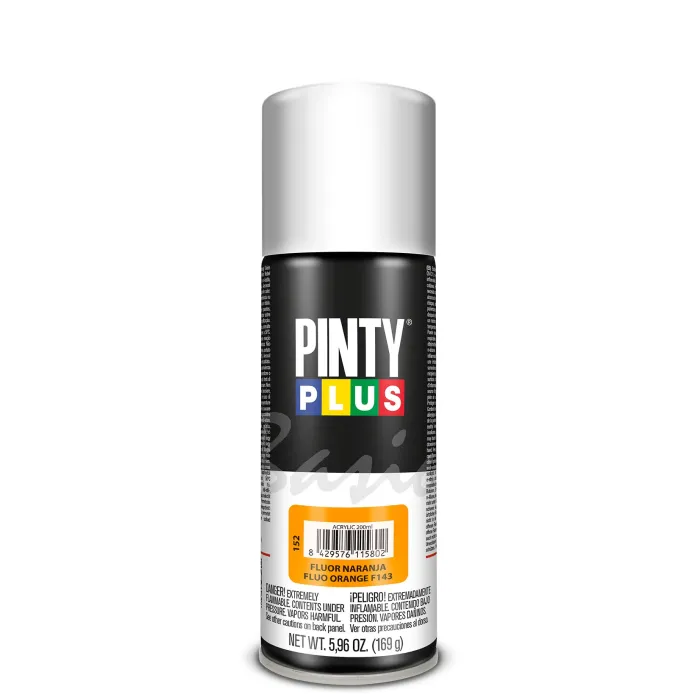 Spray Pintyplus Basic fluorescente, 200 ml, Naranja F143
