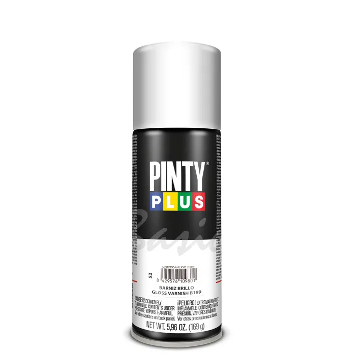 Spray Pintyplus Basic fluorescente, 200 ml, Barniz brillo B199