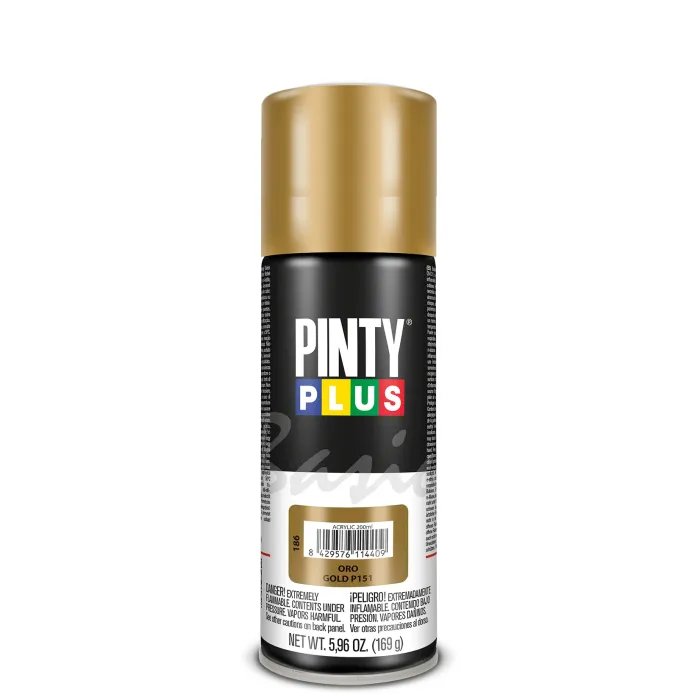 Spray Pintyplus Basic efecto metal, 200 ml, Oro P151