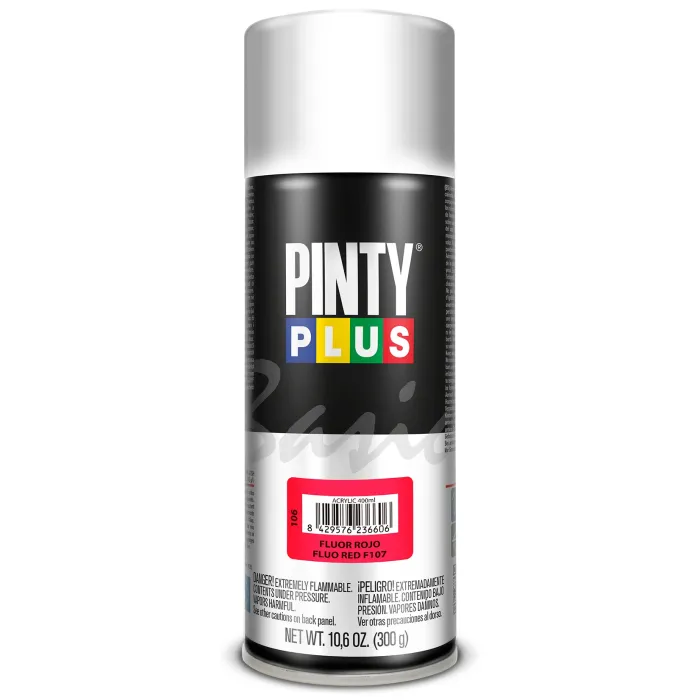 Spray Pintyplus Basic fluorescente, 400 ml, Rojo F107