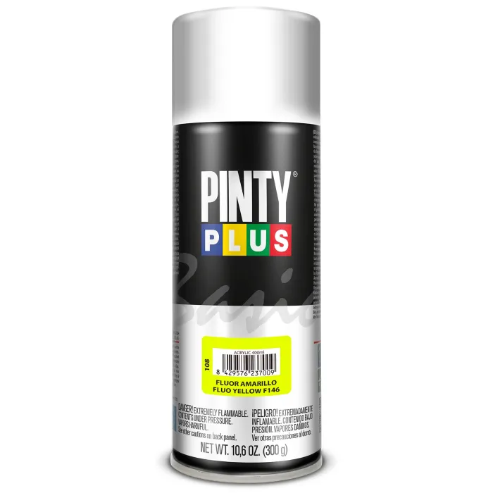 Spray Pintyplus Basic fluorescente, 400 ml, Amarillo F146