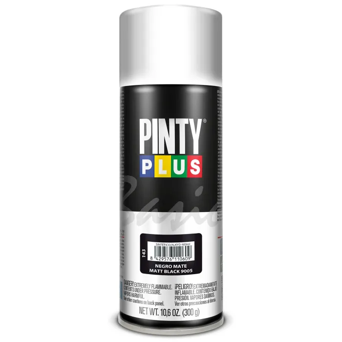 Spray Pintyplus Basic mate, 400 ml, Negro mate 9005