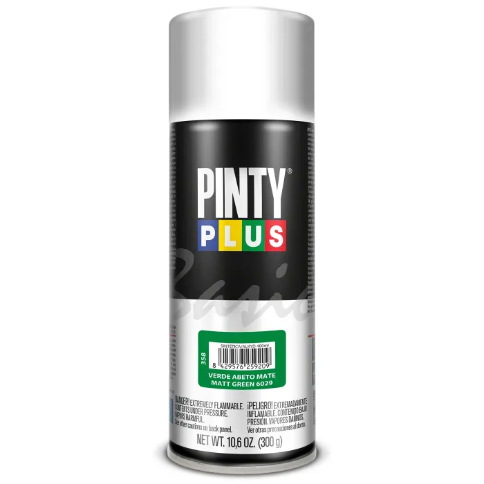 Spray Pintyplus Basic mate, 400 ml, Verde abeto 6029