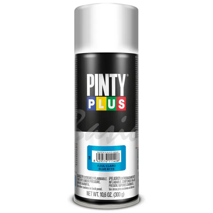 Spray Pintyplus Basic brillante y satinado, 400 ml, Azul claro B119
