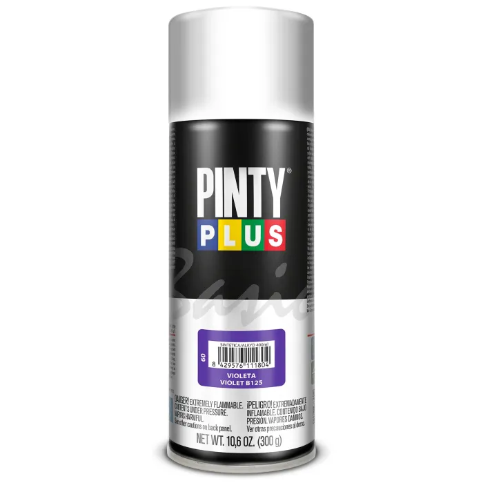 Spray Pintyplus Basic brillante y satinado, 400 ml, Violeta B125